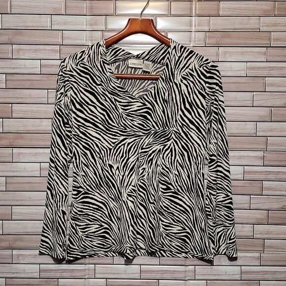 Chicos zebra striped top - Picture 3 of 5